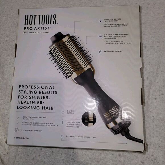 Hot Tools One-Step Blowout Hair Styler Volumizer Air Brush Dryer Straightener - Picture 5 of 6